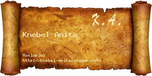 Knebel Anita névjegykártya